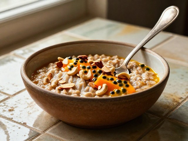 Bol de Porridge Gourmand aux Pommes et aux Cannelles