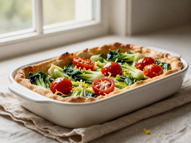 Tarte Rustique aux Poireaux et Choux