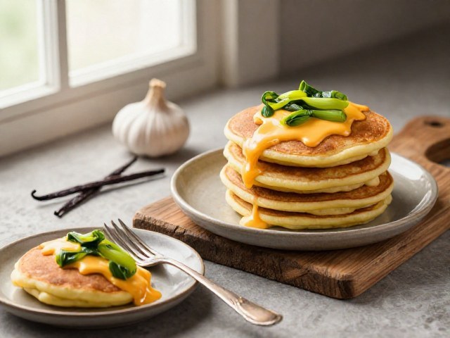 Galettes de Semoule, Fromage et Poireaux