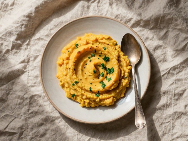 Purée Douce de Courge Butternut et Pomme de Terre aux Herbes
