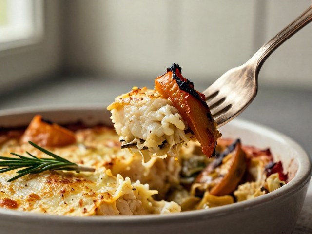 Gratin Grec Express de Filet de Cabillaud aux Légumes