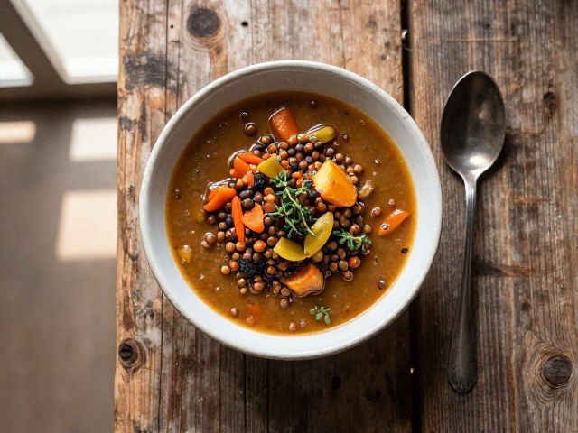 Soupe Épicée aux Légumes et Lentilles, Inspiration Ouest Africain