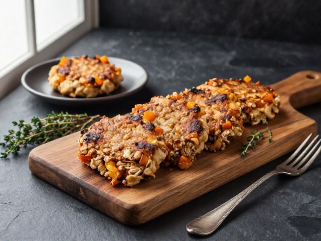 Galettes Rustiques de Dinde et Champignons aux Légumes