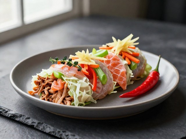 Rouleaux de Poisson Doux aux Légumes et Choux