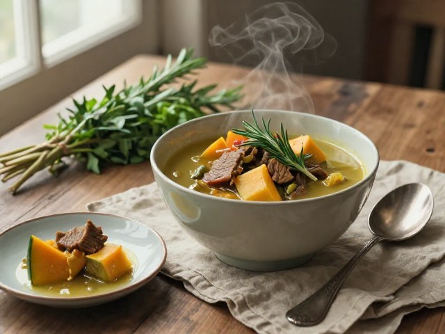 Velouté Thaï Réconfortant de Bœuf et de Légumes