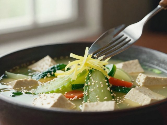 Soupe-Repas Chinoise aux Légumes et Tofu