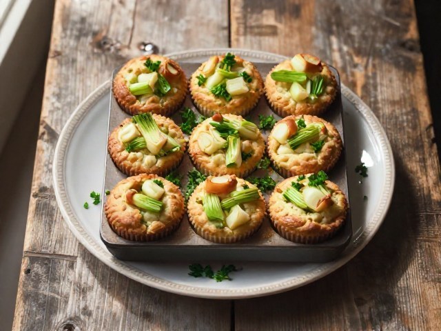 Muffins Moelleux aux Poireaux et Chou Blanc