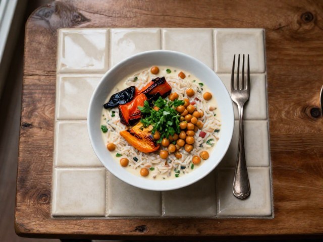 Curry Doux de Riz aux Légumes et Pois Chiches pour les Petits