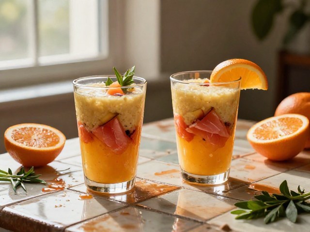 Smoothie Méditerranéen au Saumon et Pomme