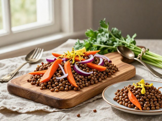 Salade Fraîche aux Lentilles et Carottes