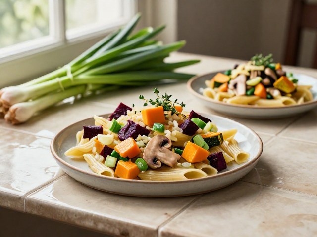 Pâtes aux Légumes Doux façon Libanaise