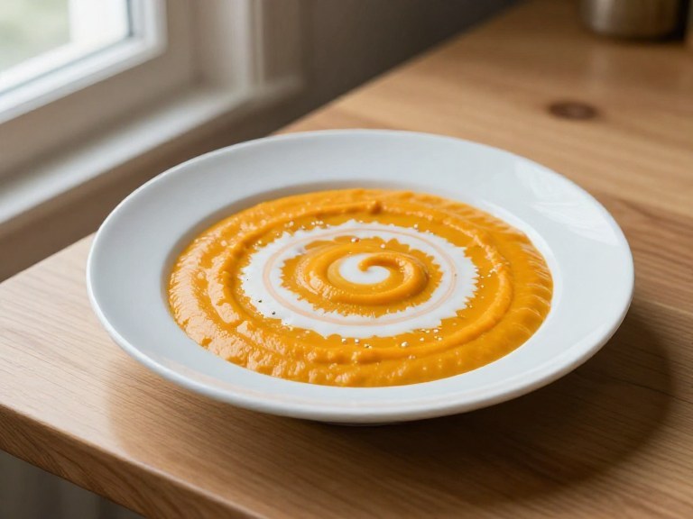 Velouté de potimarron express au lait de coco