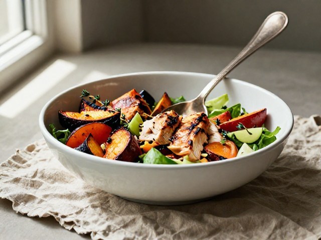 Salade Repas Froide Poulet et Légumes
