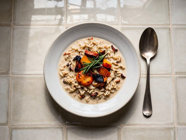 Riz Crémeux aux Légumes et Protéines Végétales
