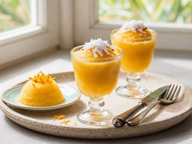 Sorbet Exotique de Porc et de Bœuf aux Agrumes et Coco