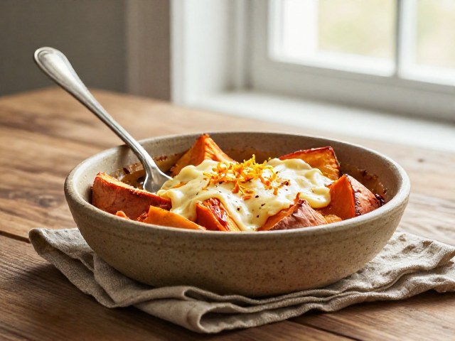 Bol Rustique de Pommes de Terre et Courge Douce au Fromage