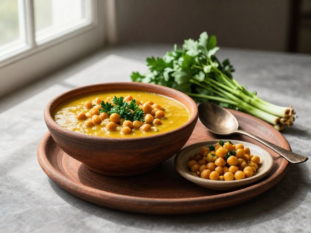 Soupe Repas Douce aux Légumes et Pois Chiches d'Afrique de l'Ouest