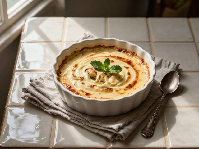 Flamme : Flan Crémeux au Poulet et Épices Douces