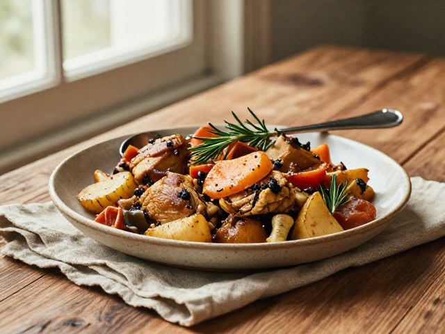 Poêlée Rapide Poulet et Carottes aux Pommes de Terre