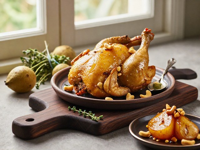 Tour de Poulet aux Poires et Pistaches, saveurs