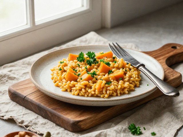 Risotto Crémeux à la Courge Butternut et au Parmesan