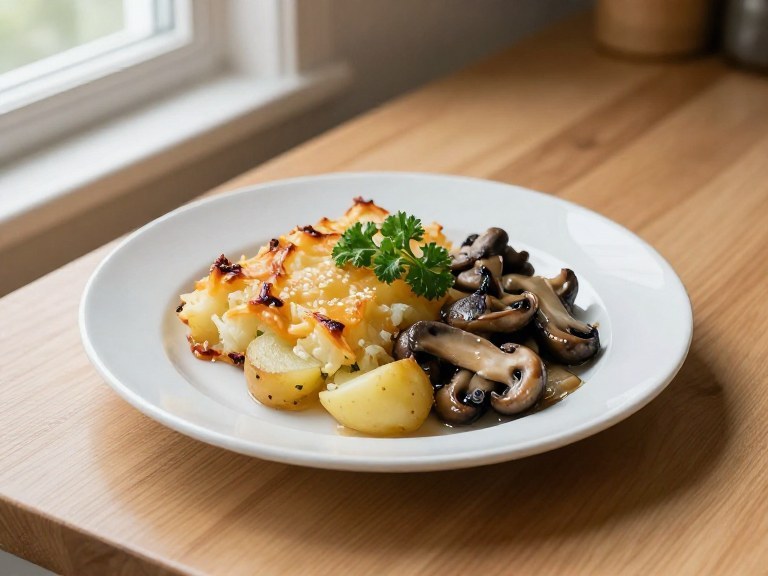 Röstis de légumes aux champignons