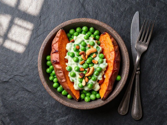 Bol Croquant de Patates Douces et Pois Gourmands
